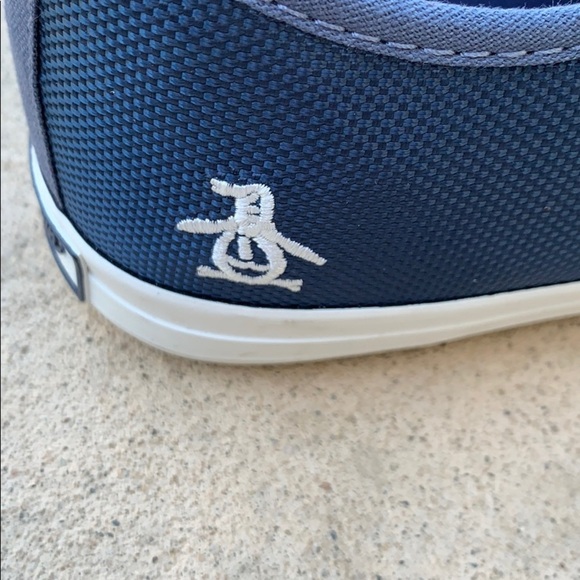 💚Penguin Mick Low Top Blue Canvas Sneaker Size 10 - Picture 6 of 10